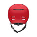 Red helmet with NRS branding on a white background