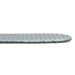 Light grey baffled sleeping pad against a white background