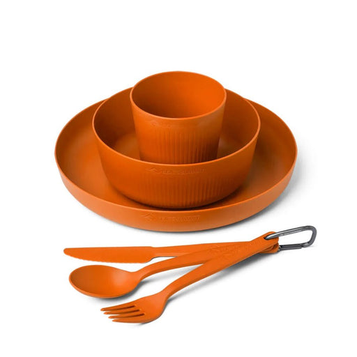 Sea to Summit Camp Dinnerware Set DINNERWARE SET SEA TO SUMMIT BURNT ORANGE