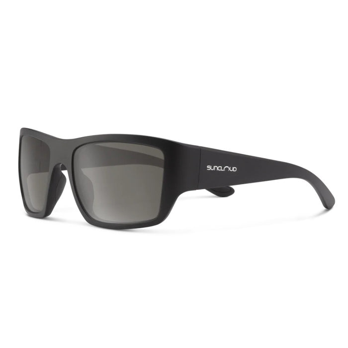 Black sunglasses with a white background