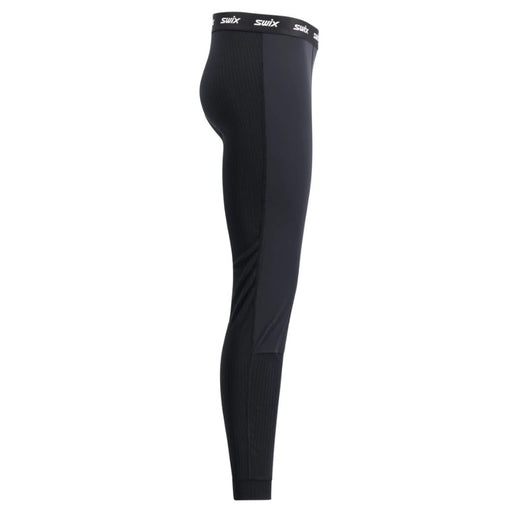 Black  legging with a brand logo on a white background