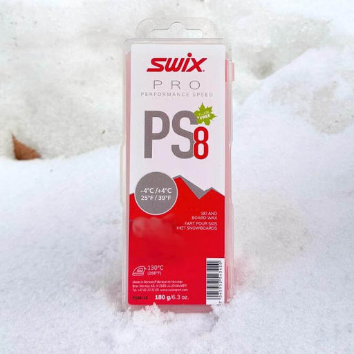Swix Pro Performance Speed PS8 packaging on a snowy background