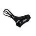 Pair of black ski pole straps with Swix branding against a white background.