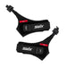 Two black ski pole straps with red tabs and Swix branding against a white background.