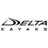 Delta Kayaks logo in black on a plain white background.
