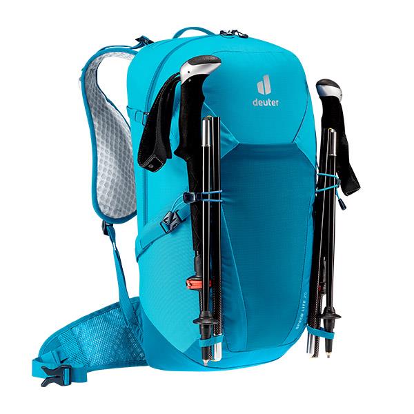 Deuter Speed Lite 25 with poles attached 