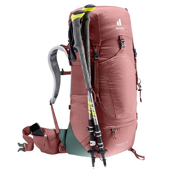 Deuter Aircontact Lite 35 + 10 SL with poles attached 
