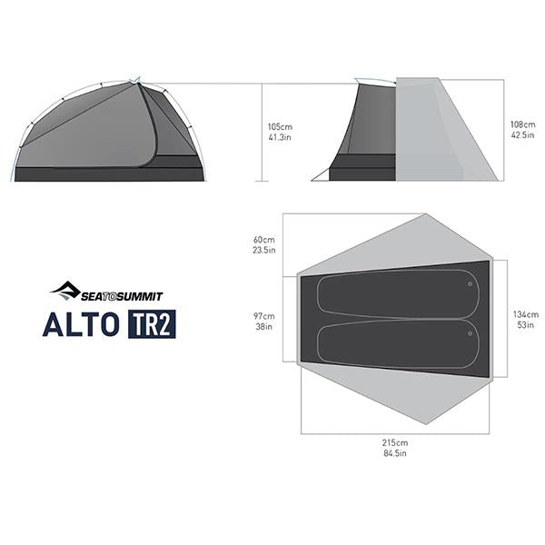 Sea to Summit Alto TR2 tent floor plan 