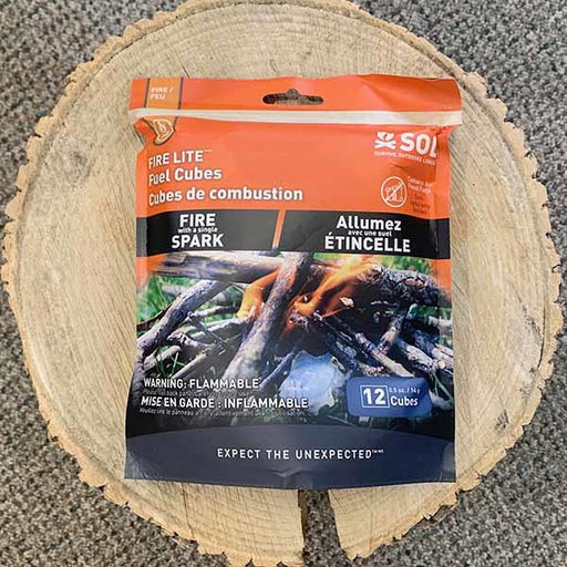 S.O.L. Fire Lite Cubes FUEL SURVIVE OUTDOORS LONGER