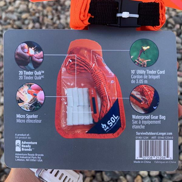 S.O.L. Fire Lite Kit (in dry bag)