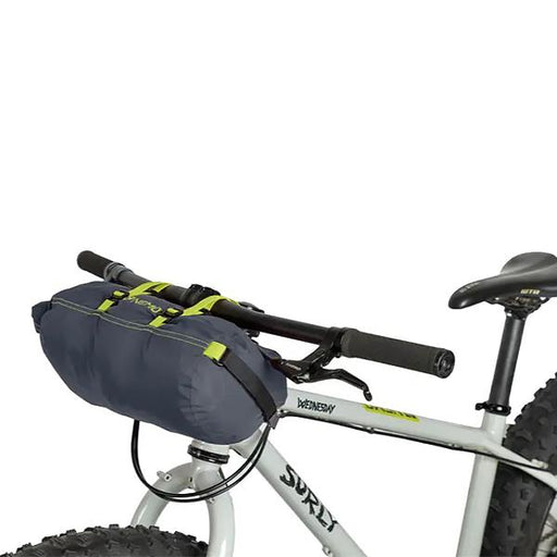 Nemo Dragonfly Bikepack 1P tent packed up on bike 