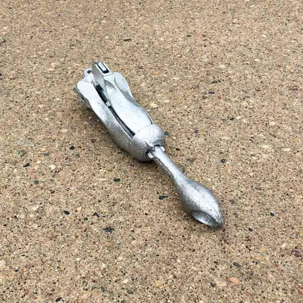 Galvanized folding anchor 3 lbs folded 