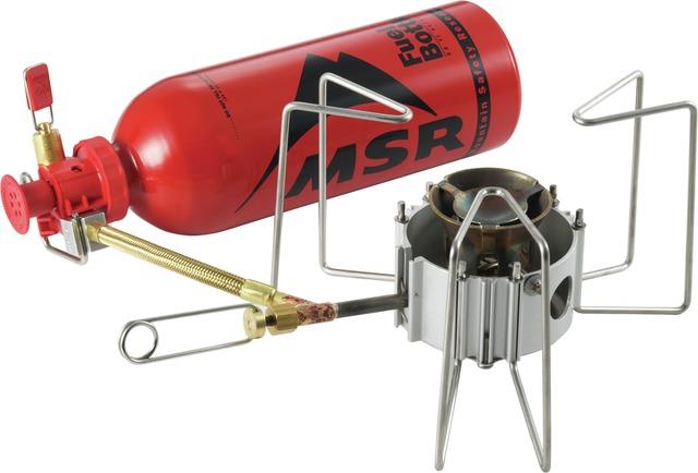 MSR Dragonfly stove hooked up