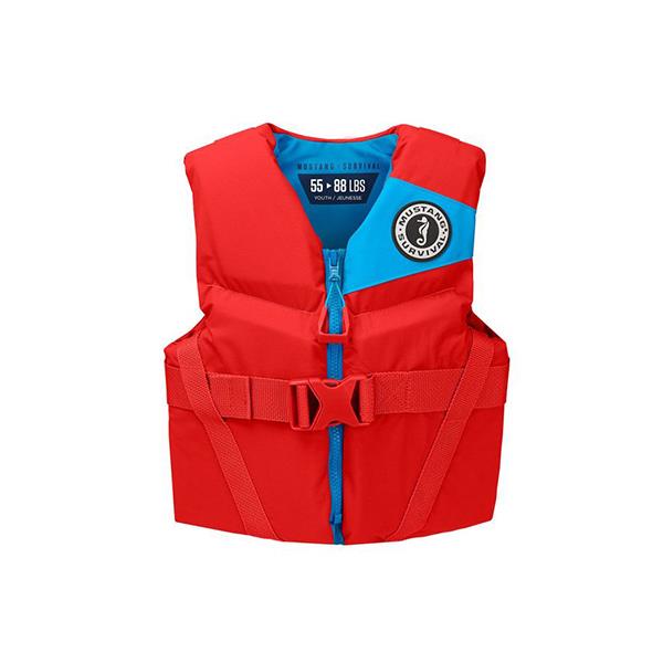 Mustang REV youth vest red