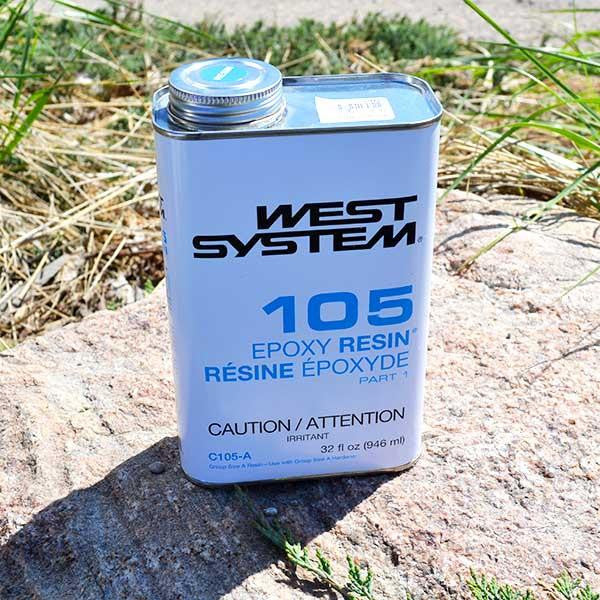 West System epoxy resin 105 quart