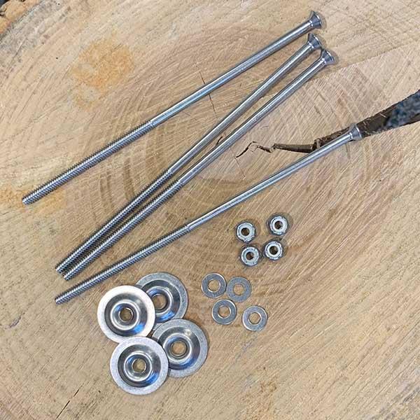 Canoe Seat Bolt Kit (vinyl gunwales) ebsadventure